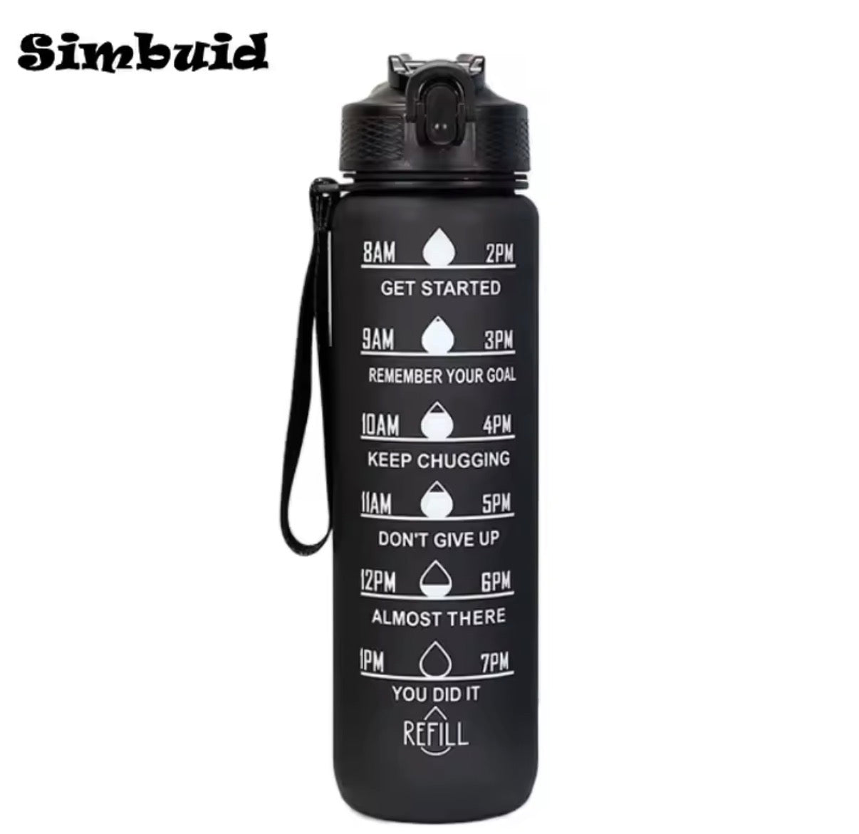 TrackLife Co. Sports Water Bottle Multi-Color Hydration Bottle