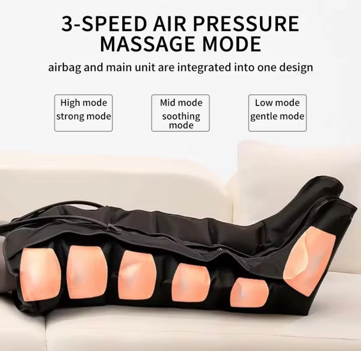 TrackLife Air Wave Leg Massager Full-Leg Compression Recovery System