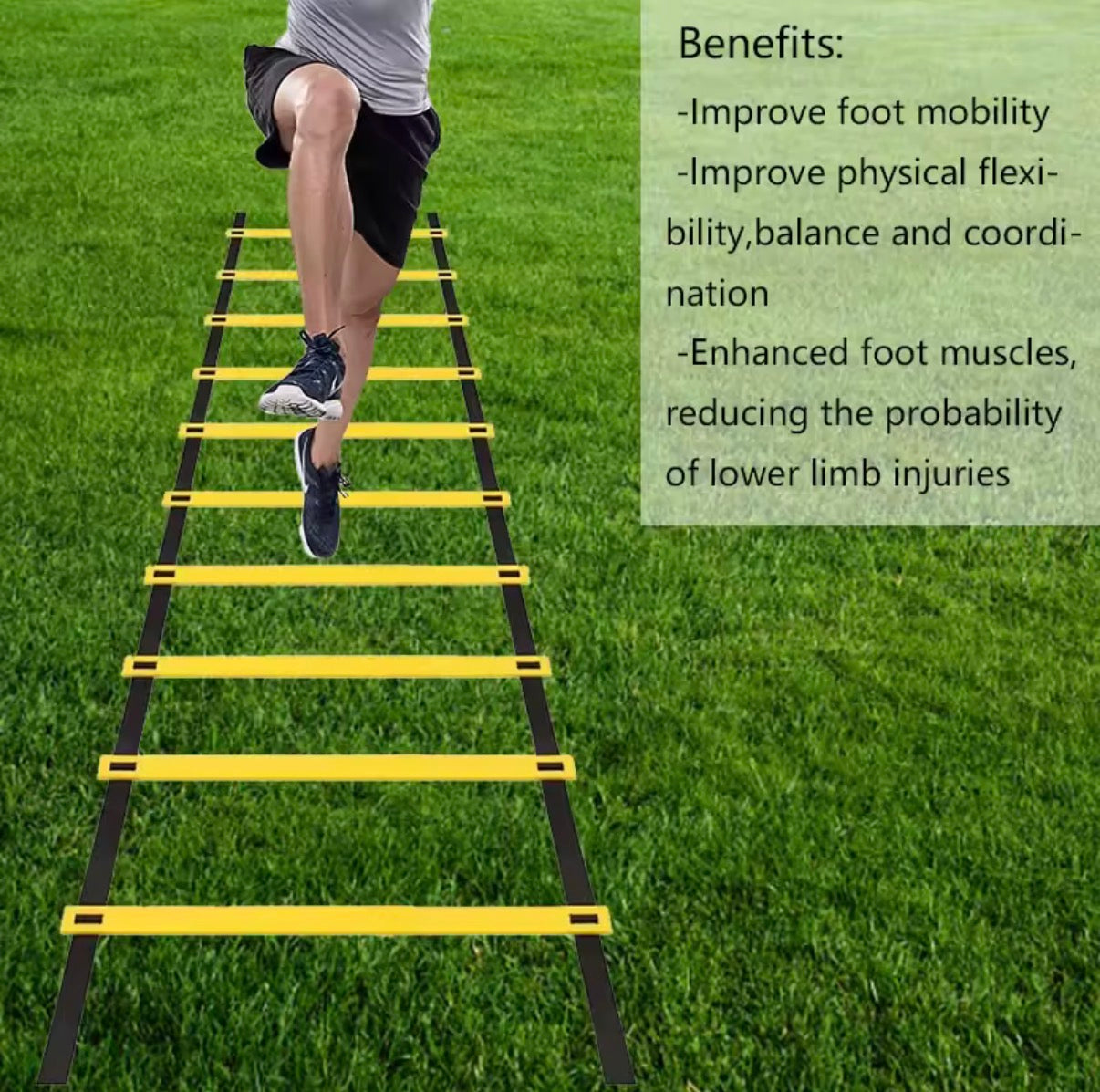TrackLife™ Agility Ladder Speed & Footwork Trainer