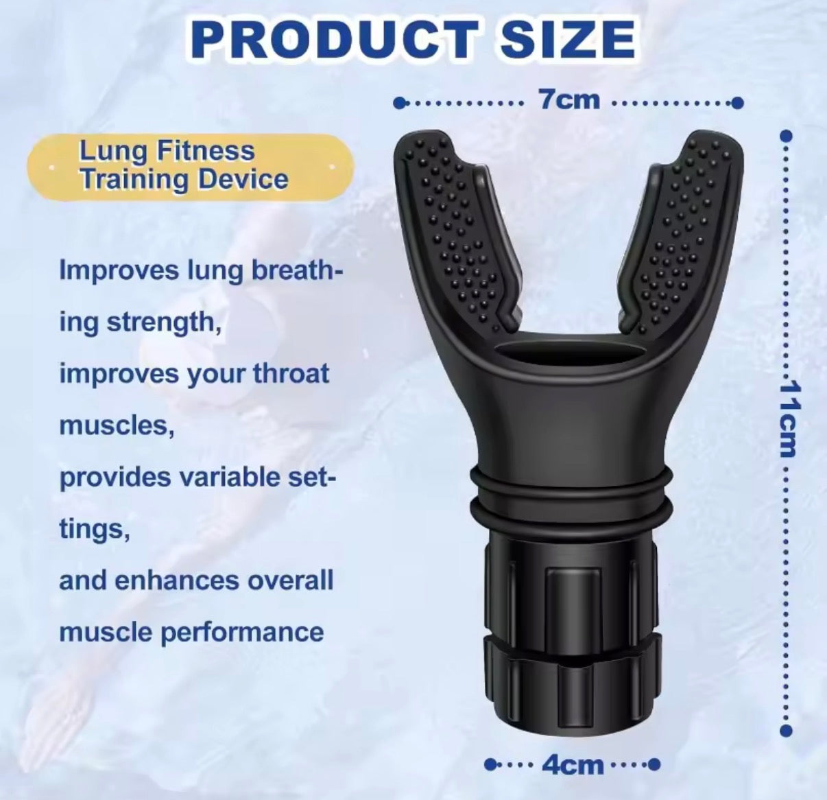 TrackLife Adjustable Breathing Trainer Lung Strength & Endurance Device